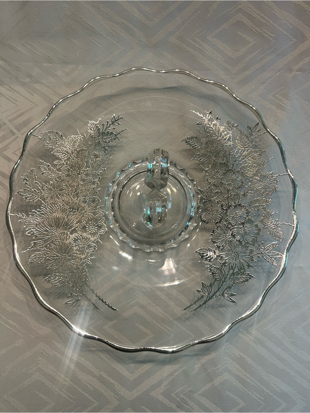 Vintage New Martinsville Janice Sandwich Tray